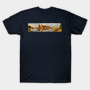 Caernarfon Castle Panoramic T-Shirt